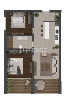 Smart Home Apartments with Castle View in Bodrum