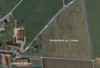 Ansicht Pferdehof inkl. Weideflächen