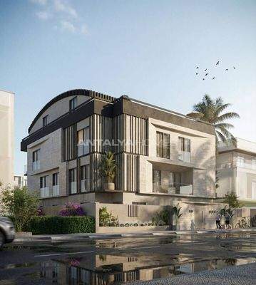 Apartments for Sale in a Project 400 M from the Sea in Lara Antalya