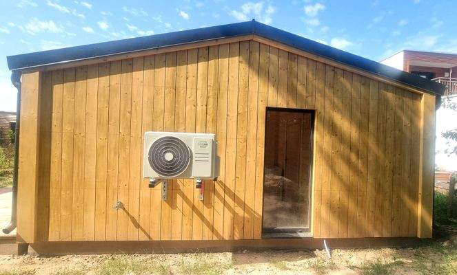 Hausansicht Ost - Klima-Heizung Wärmepumpe