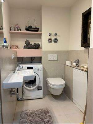 Gäste Wc mit Waschmaschinenanschluss