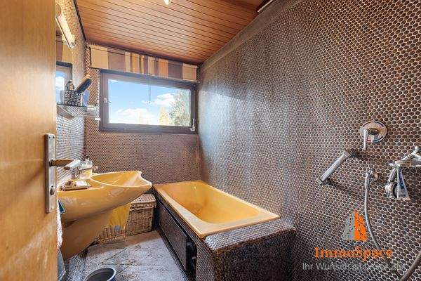 Blick ins Badezimmer im Erdgeschoss