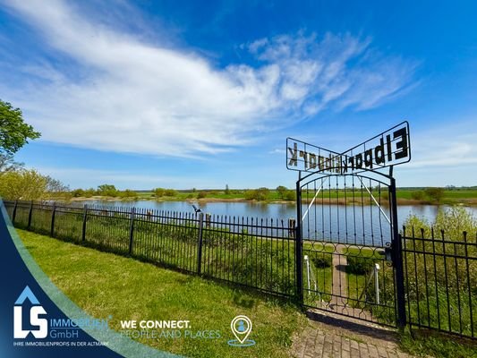 Blick auf die Elbe in Tangermünde 