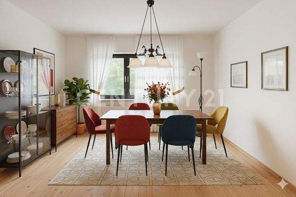 mögliche Gestaltung des Esszimmers