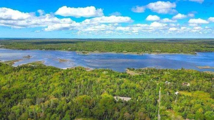 Blick über die Parzellierung - Meeresarm