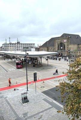 Sichtweite zum Bahnhof