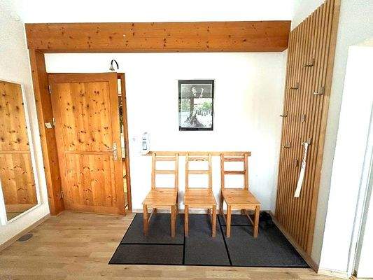 Blick auf den Eingang