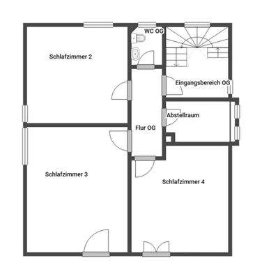 Grundriss Skizze 1.OG