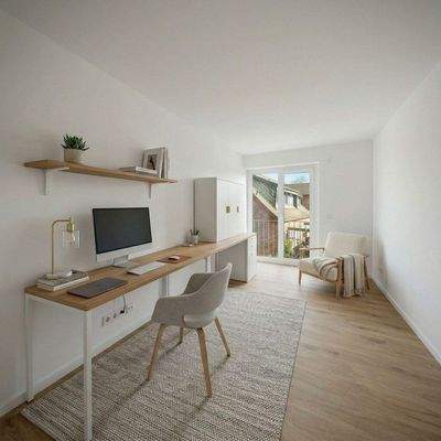 Arbeits- und Gästezimmer / KI-Staging
