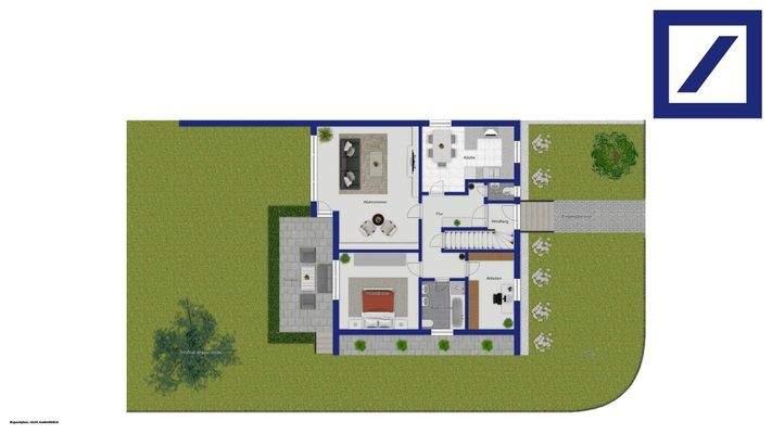 Ansicht Lageplan nicht maßstäblich!