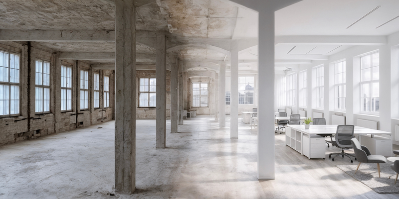 Gebäude 1 Alt zu Neu