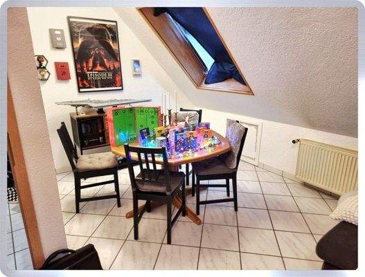 Essbereich im Wohnzimmer