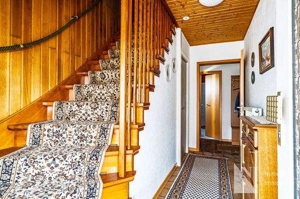 Treppenaufgang ins Dachgeschoss