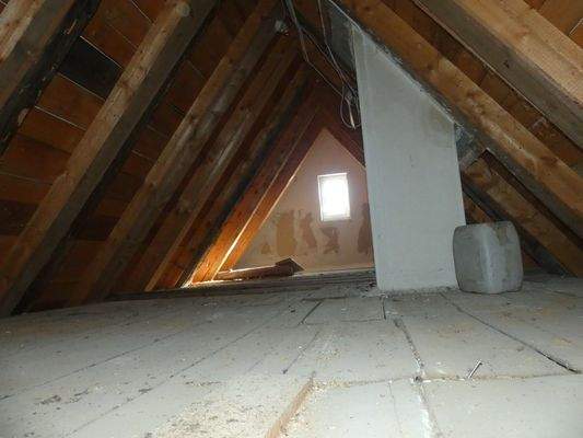 Dach komplett verschalt