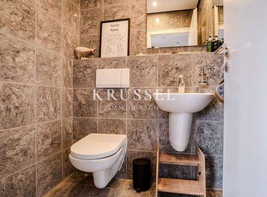 Das Gäste-WC im Erdgeschoss