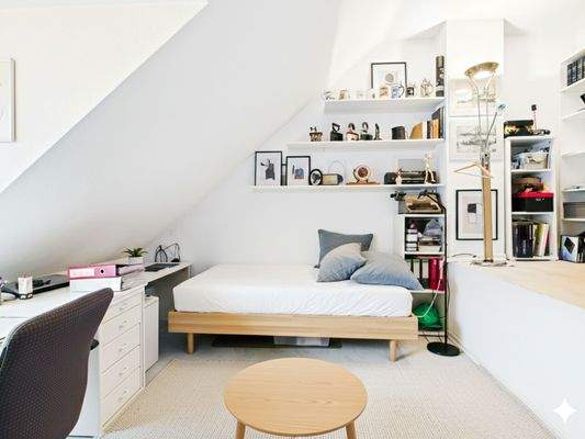 Schlafzimmer/Büro gestaged