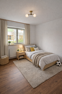 Kinderzimmer  Wohnbeispiel KI generiert 