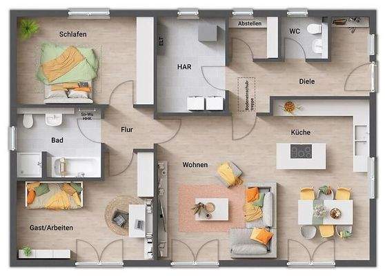 TCI V2 Grundriss Bungalow