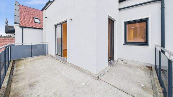 Eckbalkon am Wohn- und Essbereich