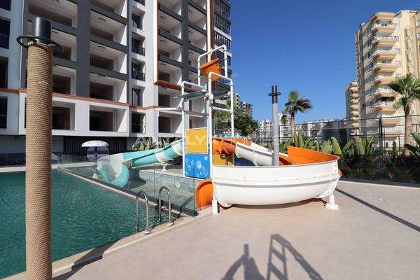 Properties For Sale in a Complex with Aquapark in Mersin