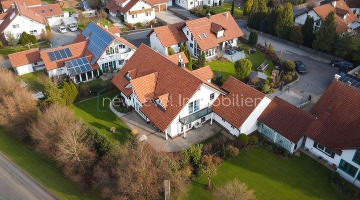 Vogelperspek. Süd-West Ansicht