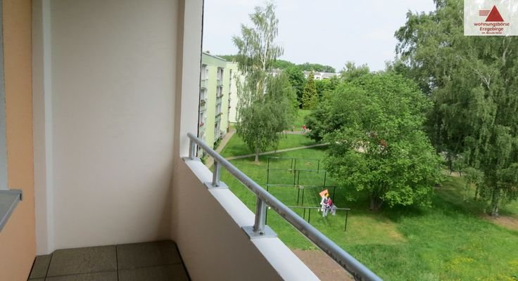 Blick vom Balkon