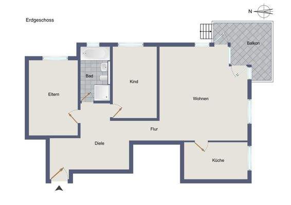 Grundriss-Illustration