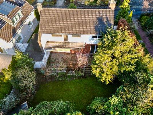 Gartenansicht Drohne