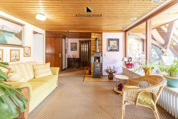 Haus 23 -  Wohn,- Essbereich mit Kaminofen DG