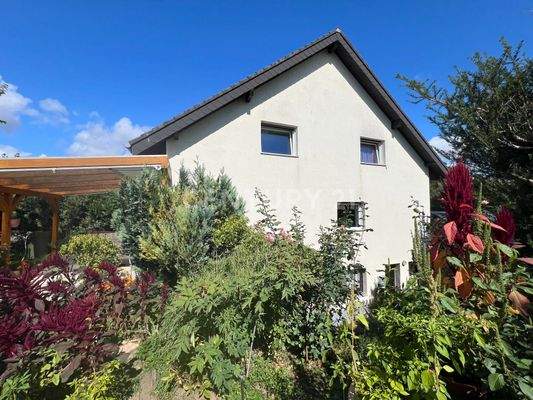 Seitenansicht des Hauses