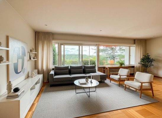 Wohnzimmer KI visualisiert