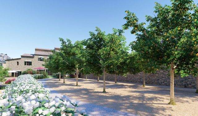 Neubau-Reihenhaus mit schöner Aussicht zum Verkauf in Fornalutx, Mallorca