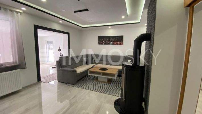 WOHNZIMMER MIT KUSCHELOFEN