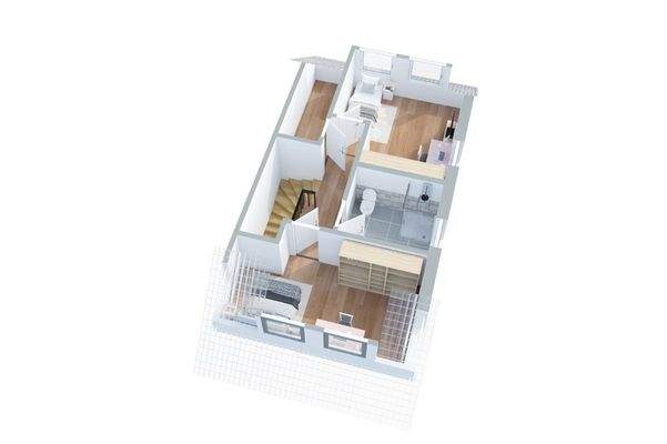 Grundriss DG - rechte Haushälfte