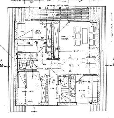 Grundriss der Wohnung