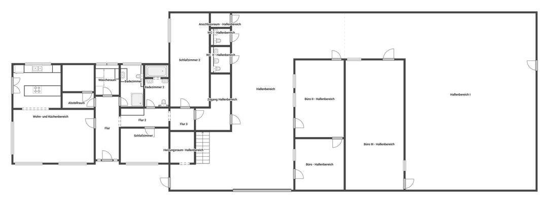 Grundriss - Wohnen/Gewerbe