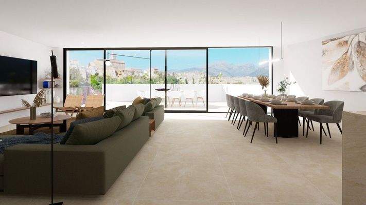 Reihenhaus mit Panoramablick auf die Berge zum Verkauf in Campanet, Mallorca