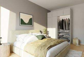 Visualisierung des Schlafzimmers der Eigentumswohnung