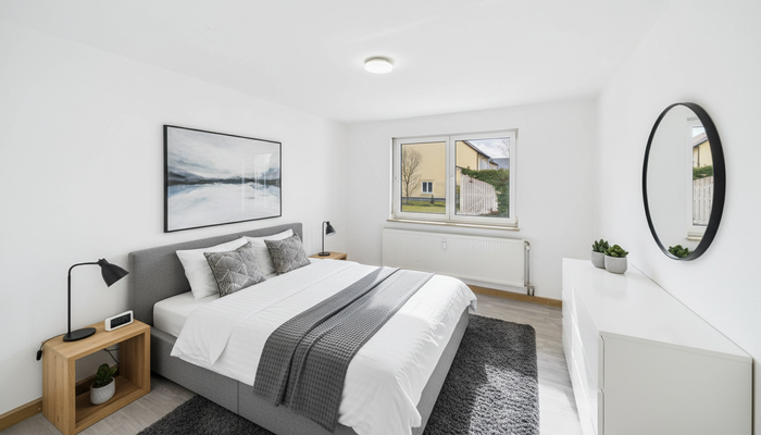 Schlafzimmer Innenraum-Visualisierung