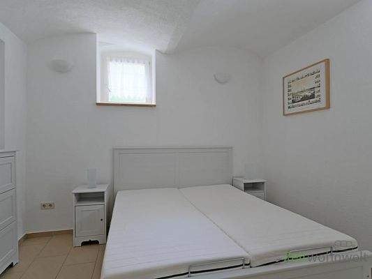 Blick ins Schlafzimmer