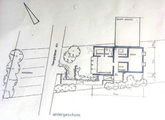 Grundriss mit Hausvorschlag 1