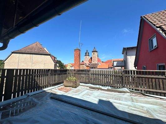 eine Wohnung mit Terrasse