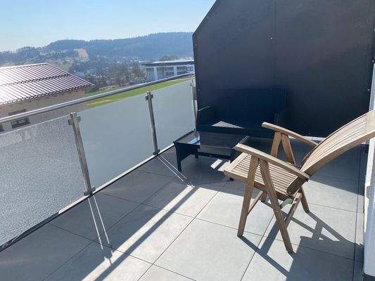 Balkon mit Traumausblick