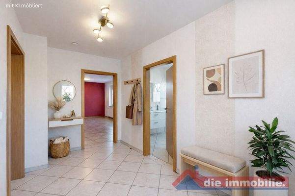 Diele – virtuell möbliert