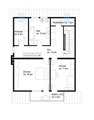 Grundriss Obergeschoss