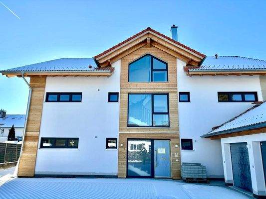 Moderne Fassade, Nordansicht, Garagen