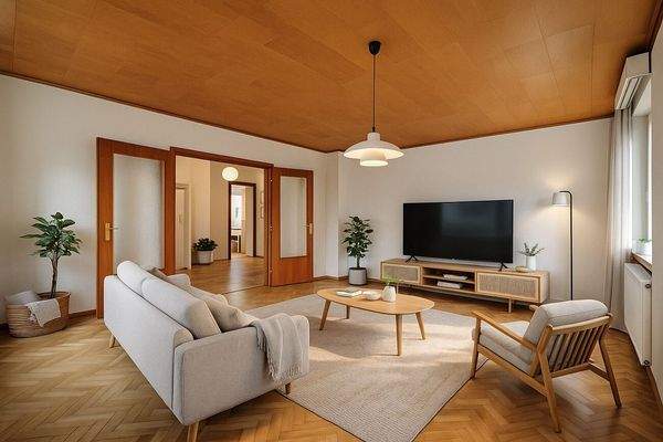 Wohnzimmer visualisiert