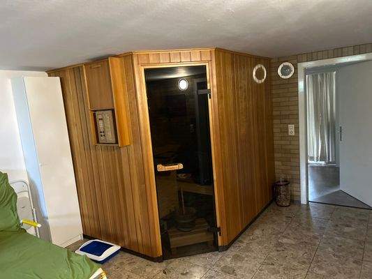 Sauna im Souterrain 