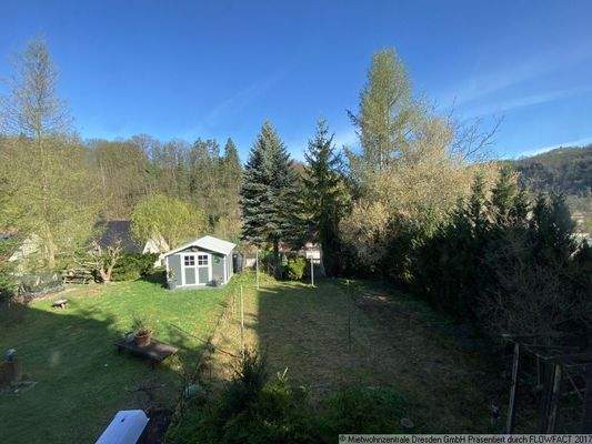 Garten - Reihenendhaus in Schlottwitz