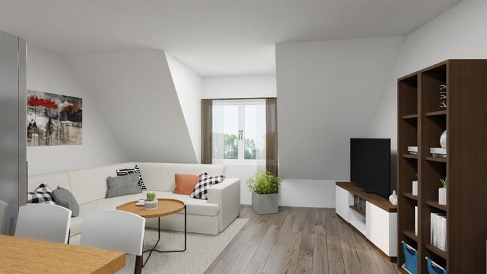 Renovierungsbeispiel Wohnbereich modern